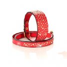 Logical Leather Heavy Duty Red D Ring Adjustable Medium And Large Puppy And Pet Dog Collars