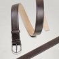 Genuine Brown Leather Dress Belt Casual Pin Buckle Waist Strap Belts Waistband Unisex