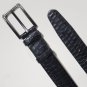 Black Formal Men Leather Dress Belt Sliver Finish Pin Buckle Waist Strap Belts