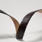 Dark Brown Ostrich Pattern Men Leather Dress Belt Sliver Finish Pin Buckle Waist Strap Belts