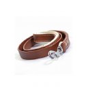 Brown Logical Leather Heavy Duty Braided Training, Walking of Medium, large Puppy, Dog Lease