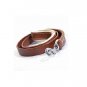 Brown Logical Leather Heavy Duty Braided Training, Walking of Medium, large Puppy, Dog Lease