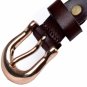 Brown Real Leather Men Pants And Women Jeans Belt