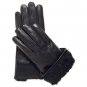 Classically styled cashmere-lined leather dress gloves for men.