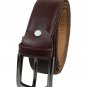 New Classic Dark Brown Men's Leather Belt Casual Pin Buckle Waist Belt Waistband Belts Strap