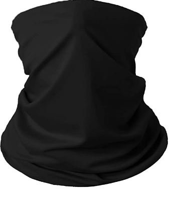 Black Reusable UV Production Unisex Balaclava Magic Cooling Face Scarf  Neck Gaiter Bandanas