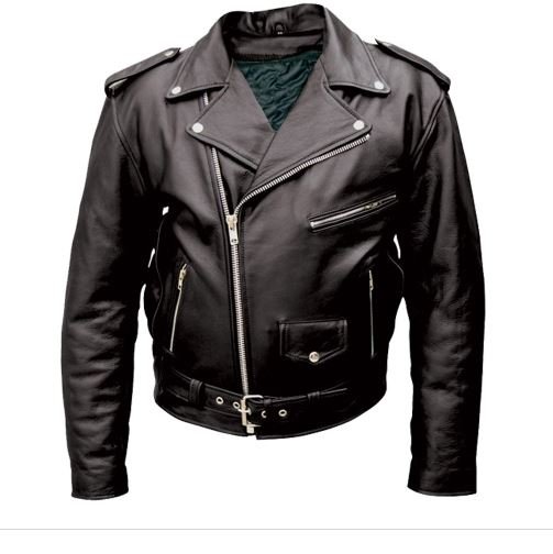 Men Real Cowhide Black Racer Jacket, Bikers Motorcycle Leather Jacket Quilted Panels BLUF Jacket