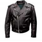 Men Real Cowhide Black Racer Jacket, Bikers Motorcycle Leather Jacket Quilted Panels BLUF Jacket