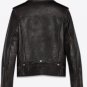 L Genuine Leather Motorcycle Racer Armoured jacket Real Biker Vintage Cowhide Black Leather Jacket