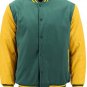 4XL size Yellow And Green Letterman/Baseball/Club/High School/Custom Made Varsity Jacket