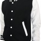 XS size Black And White Letterman/Baseball/Club/High School/Custom Made Varsity Jacket
