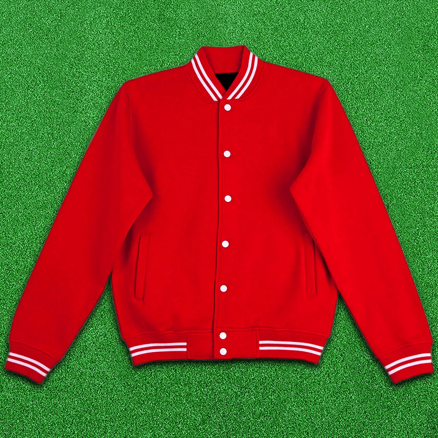 L size Red Wool  Letterman/Baseball/Club/High School/Custom Made Varsity Jacket