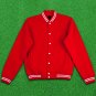 XXL size Red Wool Letterman/Baseball/Club/High School/Custom Made Varsity Jacket