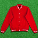 4XL size RED Wool  Letterman/Baseball/Club/High School/Custom Made Varsity Jacket