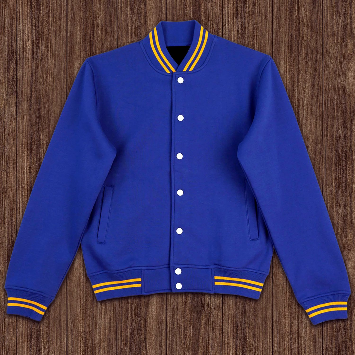 4XL size Blue Wool Letterman/Baseball/Club/High School/Custom Made Varsity Jacket