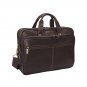Leather Men Business Laptop and Travel Briefcase Messenger Bag With Shoulder Strap