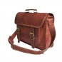 Leather Men Business Laptop and Travel Briefcase Messenger Bag