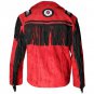 Men Suede Western Style Cowboy Leather Jacket With Fringe