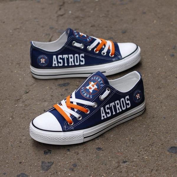 Houston Astros Shoes Custom Low Top Canvas Sneakers Gym Shoes Runners