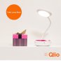 Qlio LED Rechargeable And Dimmable Table Lamp with Touch Sensor Control. [Color: Red]