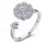 Rotating ring with micro-inlaid zircon for running at high speed