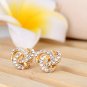 Fashion big earrings Multi-layer diamond-studded earrings No hole ear clips Simple