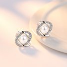 Pearl earrings female temperament earrings silver-plated earrings female ear clip