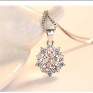 Sakura simple sweet earrings women fashion zircon pink diamond earrings ear accessories