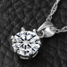 diamond silver plated pendant simple necklace female jewelry large diamond pendant hot sale