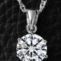 diamond silver plated pendant simple necklace female jewelry large diamond pendant hot sale