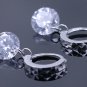 natural zircon loose diamond earrings temperament female new silver-plated ear jewelry earrings