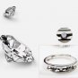 Silver-plated Epoxy LOVE Love Eternity Ring Rings Men and women couples open ring