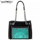 TR72-8080 Trinity Ranch Tooled Leather Collection Satchel