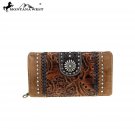 MW704-W010 Montana West Concho Collection Secretary Style Wallet