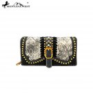 MW728-W010 Montana West Buckle Collection Secretary Style Wallet