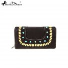 MW746-W010 Montana West Aztec Collection Secretary Style Wallet