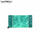 TR68-W010 Trinity Ranch Tooled Collection Secretary Style Wallet