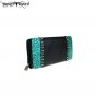TR68-W010 Trinity Ranch Tooled Collection Secretary Style Wallet