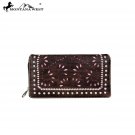 MW696-W010 Montana West Laser Cut-Out Collection Secretary Style Wallet