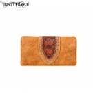 TR65-W010 Trinity Ranch Tooled Collection Secretary Style Wallet
