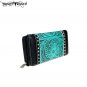 TR72-W010 Trinity Ranch Tooled Collection Secretary Style Wallet