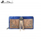 MW587-W010 Montana West Concho Collection Secretary Style Wallet