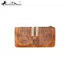 MW698-W021 Montana West Tooling Collection Secretary Style Wallet