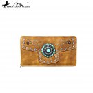 MW688-W010 Montana West Concho Collection Secretary Style Wallet