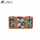 MW714-W021 Montana West Embroidered Collection Secretary Style Wallet