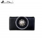 MW693-W010 Montana West Concho Collection Secretary Style Wallet