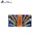 MW743-W010 Montana West Embroidered Collection Secretary Style Wallet