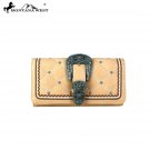 MW703-W018 Montana West Buckle Collection Secretary Style Wallet
