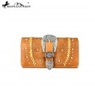MW687-W018 Montana West Buckle Collection Secretary Style Wallet