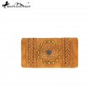 MW717-W010 Montana West Concho Collection Secretary Style Wallet